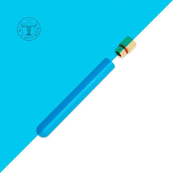 Solid Brass Doob Tube (Blue)