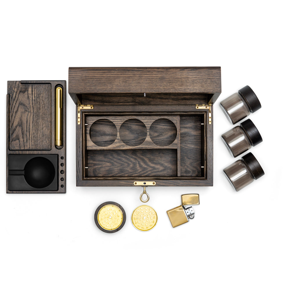 Explore our Ash Wood Brown Stash Box, a sturdy and stylish storage solution. Ideal for keeping your essentials neatly organized with its durable construction and elegant design.