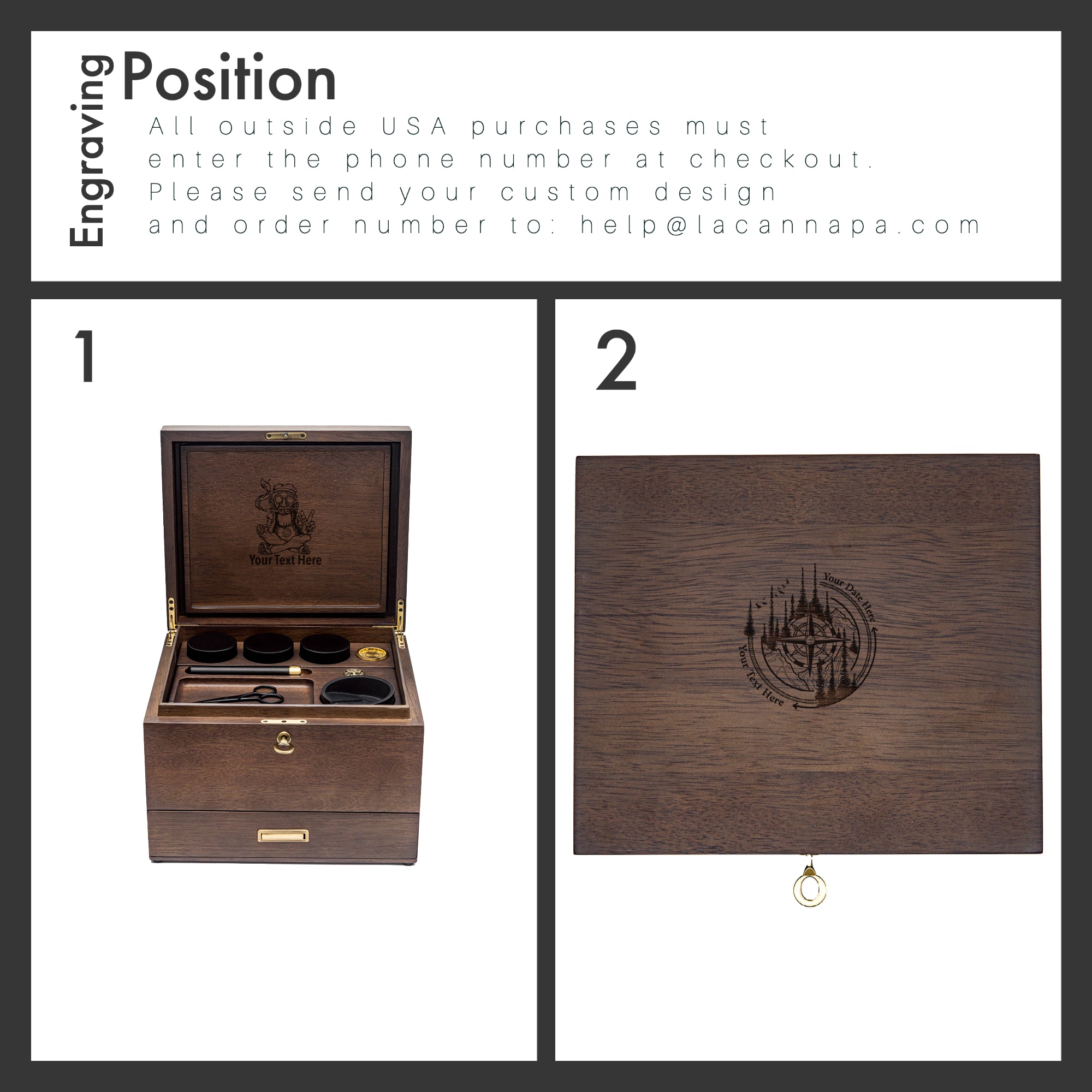 Premium Wooden Stash Box Kit