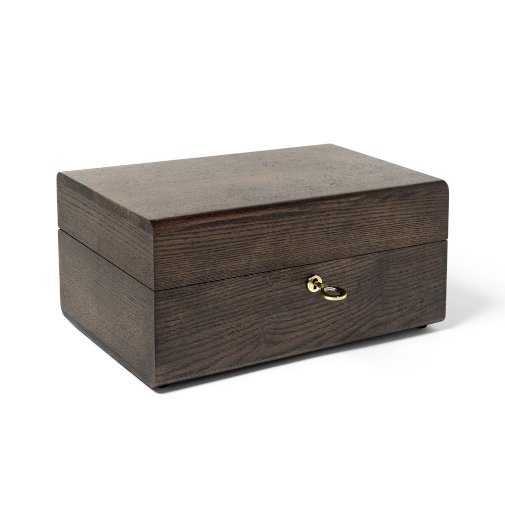 Ash Wood Brown Wooden Stash Box