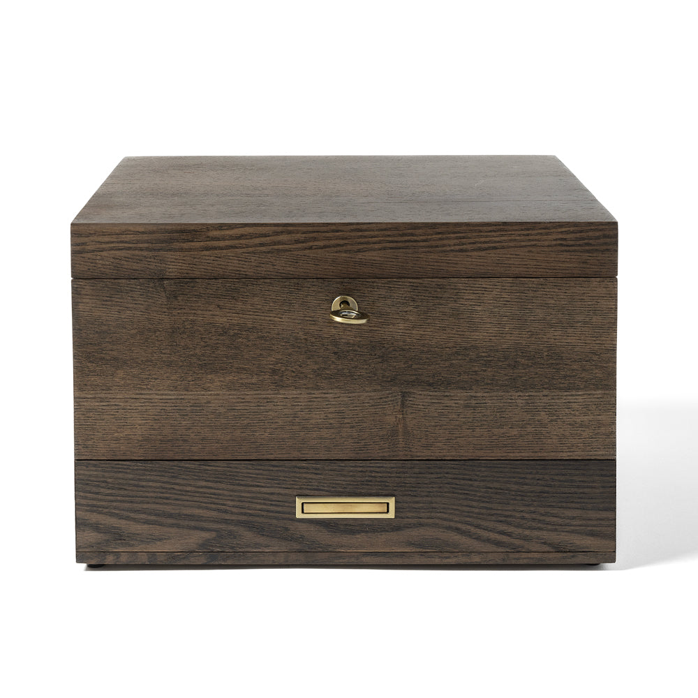 Ash wood Brown Wooden Stash Box