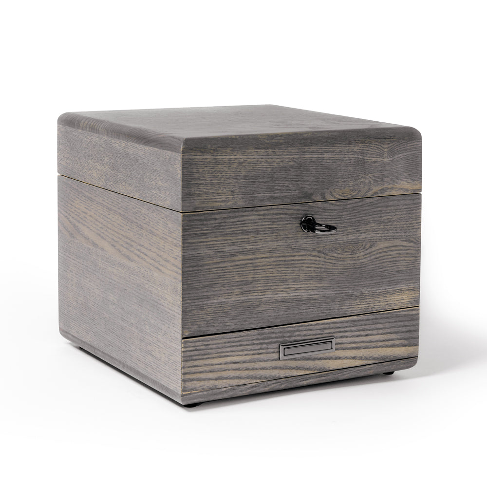 Ash Wood Gray Wooden Stash Box