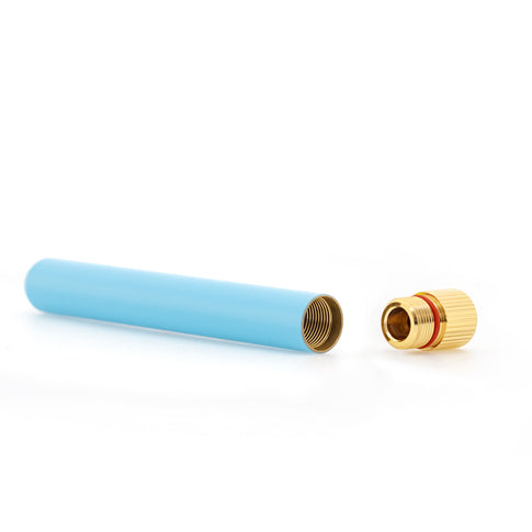 Solid Brass Doob Tube (Blue)